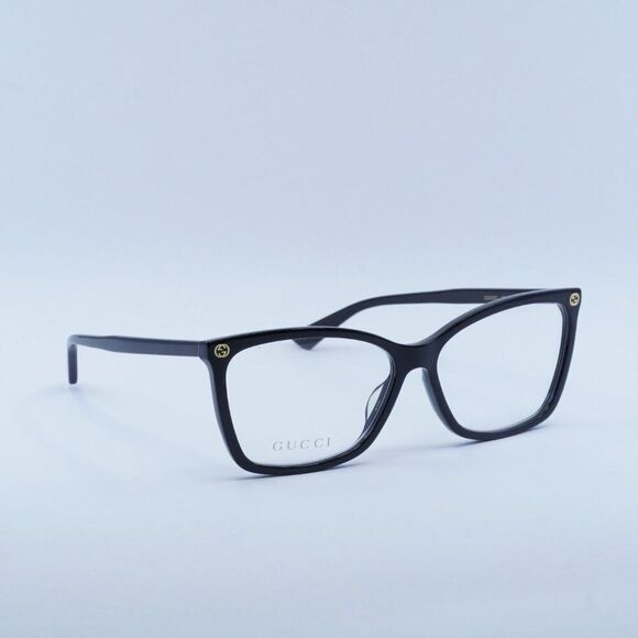 NEW GUCCI GG0025O 001 BLACK EYEGLASSES - Picture 4 of 11